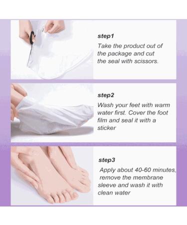 5 Pair Foot Mask - Intensive Peeling & Moisturizing Socks for Dry & Cracked Feet | Foot Spa Treatment for Men & Women - Buy Online on SooperMarket.com