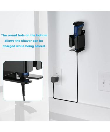 Jingling Self-Adhesive Toothbrush & Razor Holder for Shower Electric Shed Organizer in Black | Durable Storage Solution for Toiletries - Buy Online on SooperMarket.com