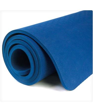 Hatha Yoga Extra Thick TPE Yoga Mat - 72 x 32 - 1/2 Thickness - Eco Friendly SGS Certified - High Density Anti-Tear Bolster - Blue - Buy Online on SooperMarket.com