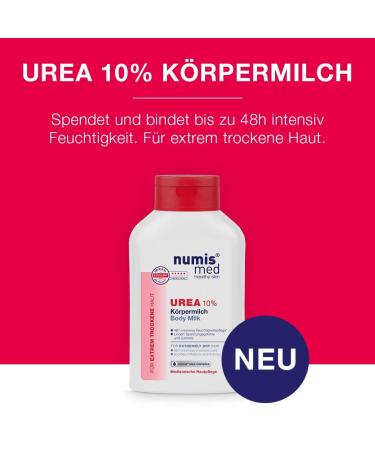 Numis Med Body Milk with 10% Urea - Vegan Skin-Calming Lotion for Extremely Dry Skin (2 Pack 600ml) - No Silicones Parabens & Mineral Oil - Buy Online on SooperMarket.com