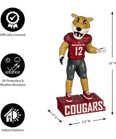 Buy Evergreen NCAA Washington State Cougar Tiki Totem - Unique Home Decor for Fans - Fast International Shipping - Buy Online on SooperMarket.com