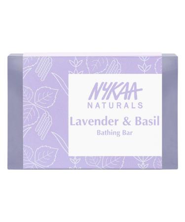 Nykaa Naturals Bathing Soap - Bar Soap with Anti-Aging Lavender and Oil-Control Basil - Perfectly Cleanses Skin - Lavender and Basil - 3.5 oz