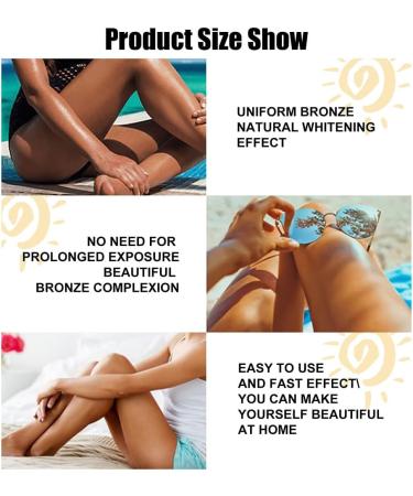 Tanning Cream Natural Sun Tanning Lotion for Bronzing Melanogenic Cream Intensive Tanning Luxe Gel Tanning Cream Effective in Solarium and Outdoors Achieve a Natural Tan (50 g) - Buy Online on SooperMarket.com