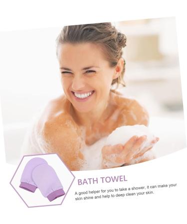 2pcs Healeved Double-Sided Face Scrubber Gloves for Women - Exfoliating Loofa Gloves & Shower Sponges for Bath Towels Massage - Buy Online on SooperMarket.com