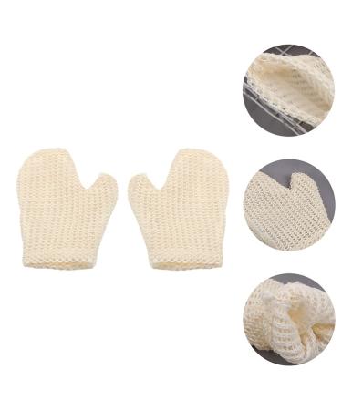 Buy Angoily 2-Piece Peeling Washbasin Gloves - Dead Skin Remover & Body Massage Scrub for Adults & Kids | SISAL Hollow Design for Effective Exfoliation - Buy Online on SooperMarket.com