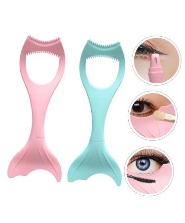 Balacoo 4 Pcs Mascara & Eyeliner Brush Set - Creative Silicone Makeup Tools for Eyelash & Eyeshadow - 15x5.7 cm - Buy Online on SooperMarket.com