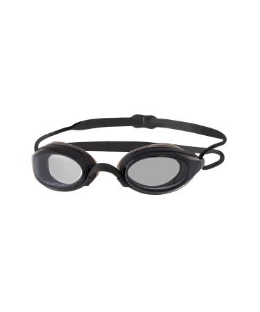 Zoggs Unisex Fusion Air Swimming Goggles with Anti-Fog and UV Protection Grey/Black/Tinted Smoke One Size Single