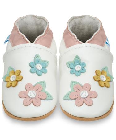 Baby Shoes with Soft Sole - Baby Girl Shoes - Baby Boy Shoes - Leather Toddler Shoes - Baby Walking Shoes 6-12 Months Spring Blossoms