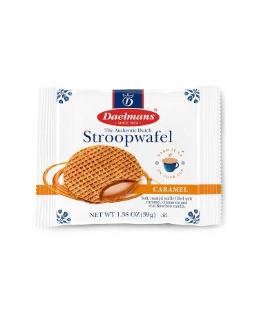 DAELMANS Stroopwafels - Authentic Dutch Waffles with Soft Toasted Caramel - Office Snack Jumbo Size - Kosher Dairy - Made In Holland - 24 Pack of 1.38oz Stroopwafels - Buy Online on SooperMarket.com