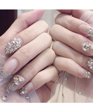 DIY Nails Rhinestones Nail Art Cosmetics Clothes Design Jewels Diamond Accessories Style4 nail rhinestones kit - Buy Online on SooperMarket.com