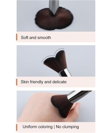 Verdant Touch Jaw Contour Brush Fishtail Head Jaw Line Contour Brush Fiber Hair Makeup Artist Cosmetic Tool - Buy Online on SooperMarket.com