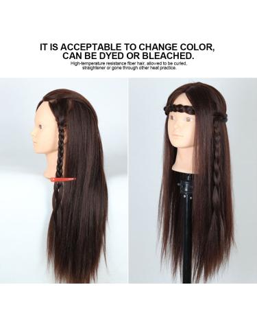 Head Studio Dolls - 60cm Hairdresser Doll for Practice | Blond Brown & Dark Fiber Boil-Proof Hair - Buy Online on SooperMarket.com