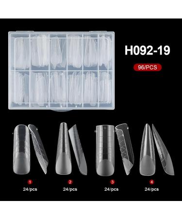 Duals Forms Acrylic Nail System UV Gel Nail Mold Full Cover Fasle Nail Tips Nail Form French Extension Tips Stickers Duals Forms Nail Mold For Uv Gel For Toes Multi-Color - Buy Online on SooperMarket.com