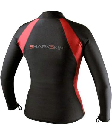 Sharkskin Women's Chillproof Long Sleeve Full Zip Shirt - Black/Red (Size 14) - Buy Online on SooperMarket.com