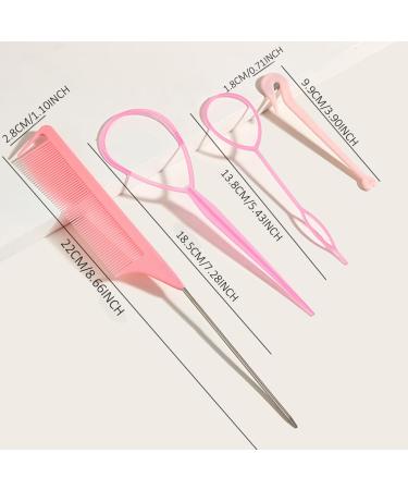 KQNM Haarhilfen 4er-Set Haarflechtwerkzeuge & Dutt-Styler f r perfektes Haarstyling | Internationaler Versand - Buy Online on SooperMarket.com