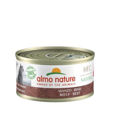 Almo Nature HFC Natural wet cat food - Beef 24 pack (24 x 70g) Beef 70 g (24 pack)