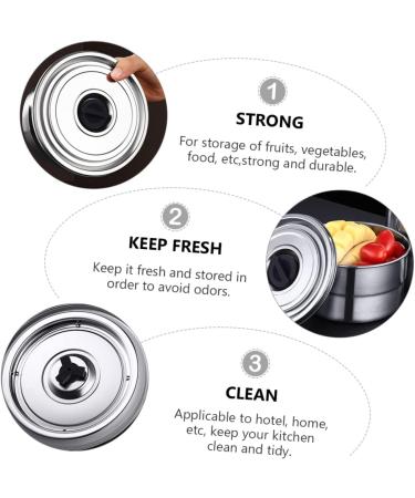 Alipis Box Lunch Box Stainless Steel Airtight Container Canister Storage Container With Cover Storage Jar - Buy Online on SooperMarket.com