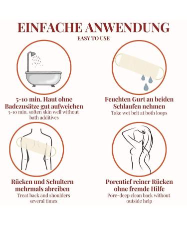 Carenesse Back Peeling Belt 15x85 cm | Exclusive Body Scrubber | Chemical-Free Hammam Kese & Peeling Belt for Smooth Skin - Buy Online on SooperMarket.com