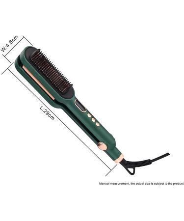 Dual-Purpose Hair Curler & Straightener - Three-Barrel Wave Curling Iron & Comb | Adjustable Heat & LCD Display for Perfect Styling - Buy Online on SooperMarket.com