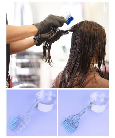 WSimily 11 Pcs Hair Dye Coloring Kit - Professional Salon Tools for DIY Hair Coloring - Mixing Bowl, Brushes, Bleaching Kit, Ear Muffs - Blue - Buy Online on SooperMarket.com