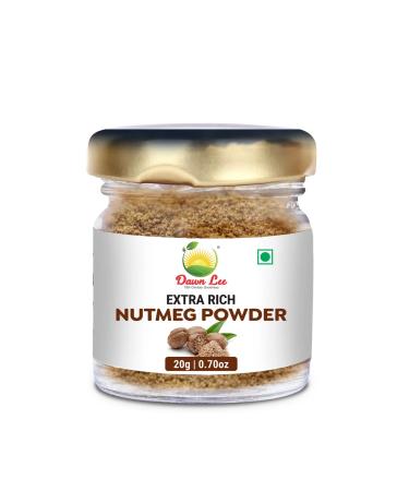 Dawn Lee Nutmeg Powder- Ground Jaiphal - Zero added Colours Fillers Additives & Preservatives- Farm Fresh Natural & Fresh- Gluten Free - 20 Gram