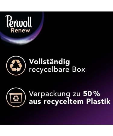Perwoll Renew Caps Black & Fibre Detergent 36 (2 x 18 Washes) Gentle Cleaning All-in-1 Detergent Caps for Colour Refreshing and Fibre Smoothing for Black & Dark Washing - Buy Online on SooperMarket.com