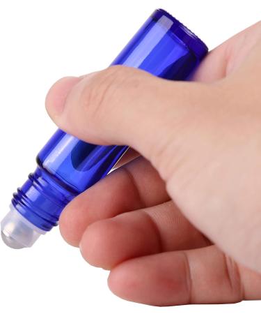 Inice 24 Count Cobalt Blue Glass Roller Bottles for Essential Oils - 10ml - Buy Online on SooperMarket.com