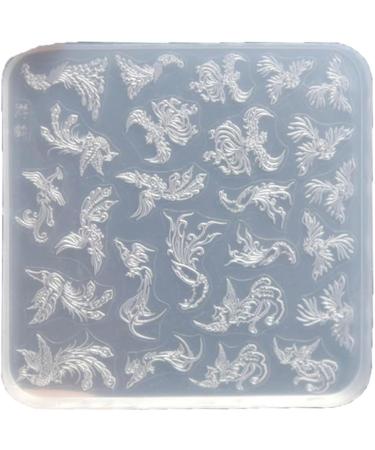 3D Nail Mold With Variety Of Patterns Template Carving Sticker Stencil Tools Moulds For Nail Enthusiasts And Salons 6 - Buy Online on SooperMarket.com