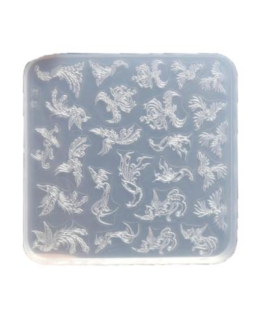 Beautiful Nail Art Silicone Mold Assort Designs Nail Art Tools Carving Mold for Manicure Professional Nailing Accessory 3