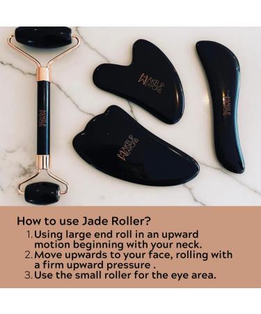 Buy Jade Roller & Gua Sha Facial Tools | Best Skincare & Beauty Products for Radiant Skin - International Shipping - Buy Online on SooperMarket.com