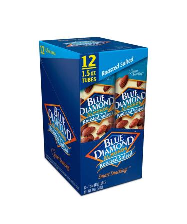 Blue Diamond Almonds Roasted Salted 1.5oz (12 Pack) - Buy Online - Buy Online on SooperMarket.com