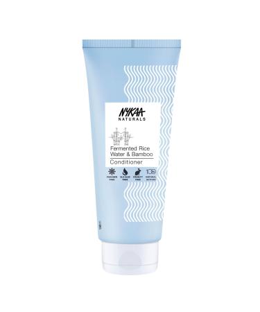 Nykaa Naturals Conditioner Fermented Rice Water and Bamboo 6.08 oz - Enriched with Vitamin E and Inositol - Reverses Damage - Deep Conditioner