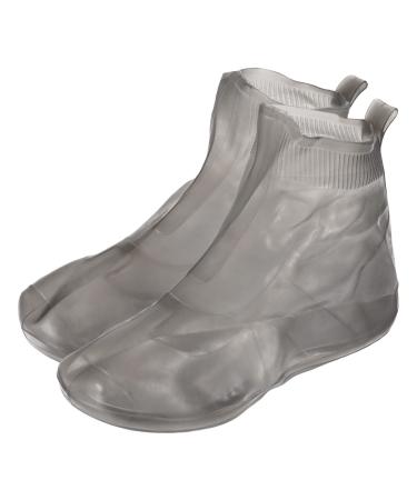 PATIKIL XXL Waterproof Shoes Cover, 1 Pair Silicone Non-Slip Overshoes Reusable Foldable Shoe Protector Rain Galoshes for Boot Rainy Snow Outdoor, Gray XXL Gray