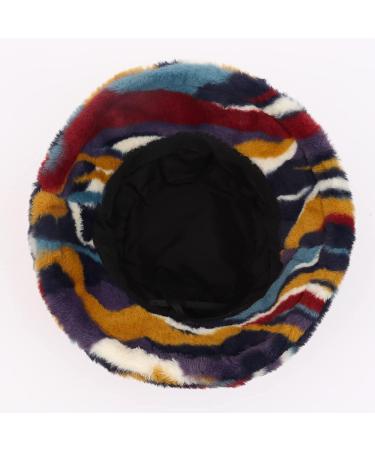 Women's Fuzzy Fur Winter Bucket Hat | Fluffy Sherpa Fisherman Style - Buy Online on SooperMarket.com