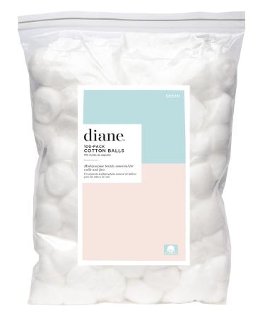 Diane 100% Cotton Balls, DEE051, 100 Count (Pack of 1) 100-PACK BALLS
