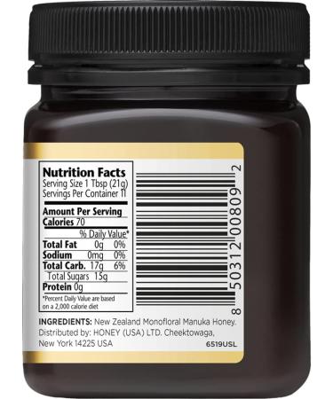 Manuka Doctor Monofloral MGO 325+ Manuka Honey 8.75 oz (250g) - Premium Raw Honey - Buy Online on SooperMarket.com