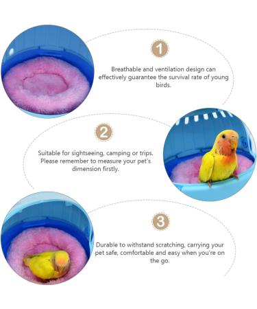 POPETPOP 2 Sets brooding bird warm nest hamster stuffed animals sightseeing pet parrot carrier cage Pet Cage outdoor bird carrying cage budgie small plastic hamster cage travel carry bag - Buy Online on SooperMarket.com