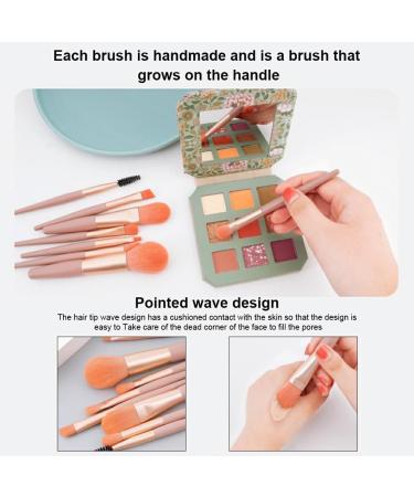 Dajidafu 8 Pieces Portable Makeup Brushes Waterproof Storage Bag Powder Foundation Make Up Kit Brush Cosmetics Supplies White Type 2 White Type 2 - Buy Online on SooperMarket.com
