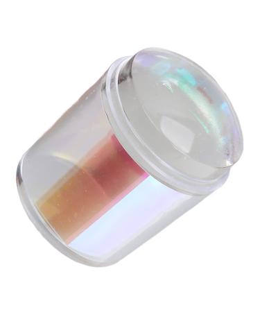 Nail Art Stamper Professional Home Salon Silicon Nail Stamper with stamp plates Nail Art Tool Transparent Soft Clear Stamper for French Smile Line Tools