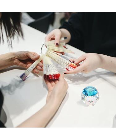 FRCOLOR 1Pc nail art crystal cup dappen dish with lid diamond dappen dish monomer cups for acrylic nails crystal nail cup Crystal Dappen Dish cups glass manicure White crystal small plate 5.5x5.5cm Blue - Buy Online on SooperMarket.com