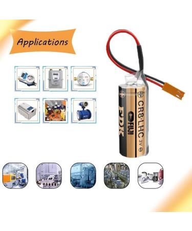 Pack of 2 CR8.LHC 3V 2600mAh 17450 Battery for Fuji FDK CR8-LHC | Memory Backup Power for Water Meters | International Shipping Available - Buy Online on SooperMarket.com