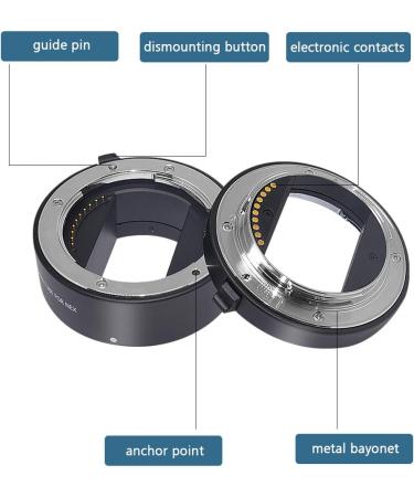 Mcoplus NEX-M Metal Auto Focus Macro Extension Tube Set for Sony Mirrorless E-Mount FE-Mount Cameras (10mm+16mm+21mm) - Buy Online on SooperMarket.com