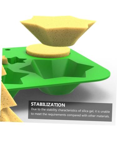 Cabilock Candy Chocolate 2pcs Biscuit Mold Silicone Molds Silicone Cake Baking DIY Mold Simple Mold Grill Plate Epoxy Resin - Buy Online on SooperMarket.com
