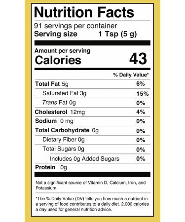 Amber & Gold Authentic Ghee 16oz - Keto, Paleo & Gluten Free - Healthy Snacks, Coffee Creamer & Cooking - Buy Online on SooperMarket.com