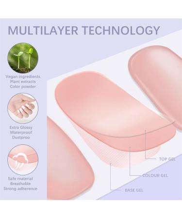 Semi Cured Gel Nails Strips - 20 Stickers Nail Wraps - Soft Self-Adhesive Gel Nail Stickers - Gold Glitter Gel Nail Strips for Nails Manicure Nail Wraps UV/LED Lamp Required Gold Edge - Buy Online on SooperMarket.com