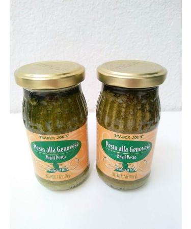2 Bottles Trader Joes Pesto Alla Genovese Basil Pesto Sauce - Fresh Stock