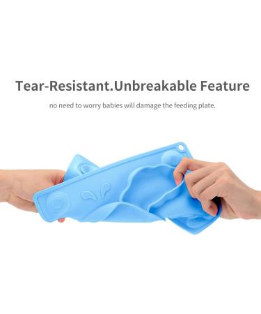 Super Kitchen Silicone Baby Suction Plate for Feeding | Blue | 1 Count - Buy Online on SooperMarket.com