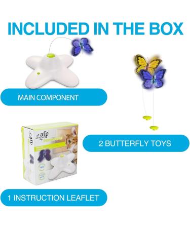 All For Paws Interactive Cat Toy - Butterfly with 2 Replacement Wings | Engaging Indoor Play for Cats - Buy Online on SooperMarket.com
