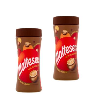 Maltesers Instant Hot Chocolate Drink - 2 Pack (2 x 225g) - Malty and Delicious Hot Cocoa Mix - Irresistible Malted Chocolate Treat Duo Pack