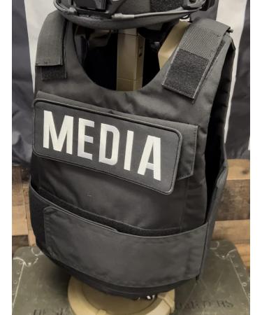 2 Pack Media Patch Set - 4x10 and 2x4 Embroidered with Hook and Loop - Buy Online on SooperMarket.com